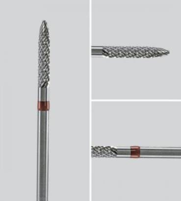 Kemmer Nail – Hartmetall Fräser Bit – für Gel (SPF23551O) – Spitzfräser – 2,3mm – fein